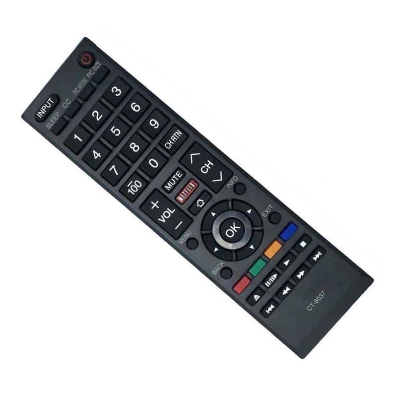 Beyution New Remote Control CT-8037 CT 8037 for Toshiba LED Smart HDTV Remote Control 40L3400 40L3400U 40L3400UC 50L3400 50L3400U 50L3400UC 58L5400 58L5400U 58L5400UC 65L5400 65L5400U 65L5400UCÂ¡Â­ - Image 2